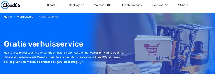 Gratis hosting website verhuizen