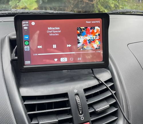 Carplay beelderm in auto